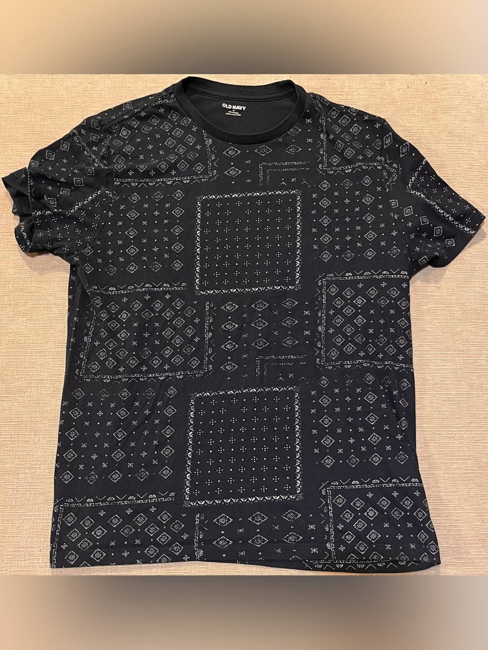 Old Navy Black Graphic Label Tee